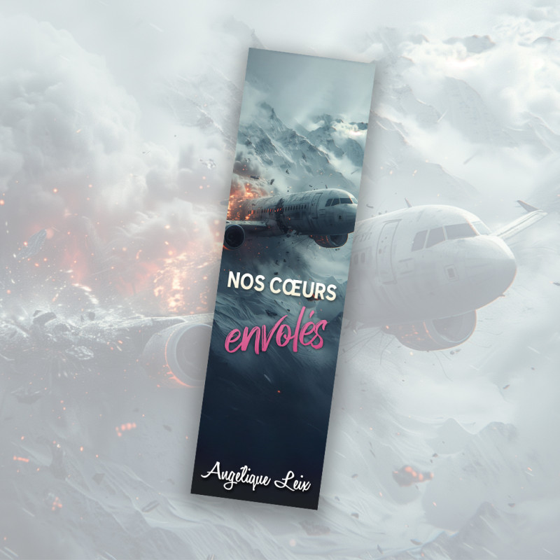 Marque-page plastifié "Nos Cœurs Envolés"