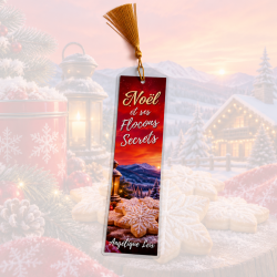 Marque-page plastifié "Noël et ses Flocons Secrets"